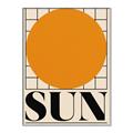 Picture of Sun Typography Poster _GroupedProduct_Rectangle_Portrait_Canvas_Framed_