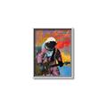 Picture of Retro Spaceman with Guitar Poster _GroupedProduct_Rectangle_Portrait_Canvas_Framed_
