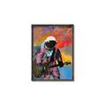 Picture of Retro Spaceman with Guitar Poster _GroupedProduct_Rectangle_Portrait_Canvas_Framed_