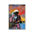 Picture of Retro Spaceman with Guitar Poster _GroupedProduct_Rectangle_Portrait_Canvas_Framed_