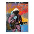 Picture of Retro Spaceman with Guitar Poster _GroupedProduct_Rectangle_Portrait_Canvas_Framed_
