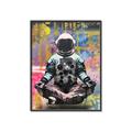 Picture of Retro Spaceman Poster _GroupedProduct_Rectangle_Portrait_Canvas_Framed_