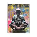 Picture of Retro Spaceman Poster _GroupedProduct_Rectangle_Portrait_Canvas_Framed_