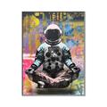 Picture of Retro Spaceman Poster _GroupedProduct_Rectangle_Portrait_Canvas_Framed_