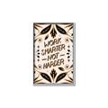 Picture of Work Smarter Not Harder Typography Poster _GroupedProduct_Rectangle_Portrait_Canvas_Framed_