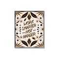 Picture of Work Smarter Not Harder Typography Poster _GroupedProduct_Rectangle_Portrait_Canvas_Framed_