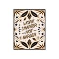 Picture of Work Smarter Not Harder Typography Poster _GroupedProduct_Rectangle_Portrait_Canvas_Framed_