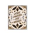 Picture of Work Smarter Not Harder Typography Poster _GroupedProduct_Rectangle_Portrait_Canvas_Framed_