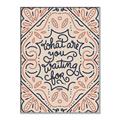 Picture of What Are You Waiting For Typography Poster _GroupedProduct_Rectangle_Portrait_Canvas_Framed_