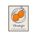 Picture of Food Art - Oranges Valencia Fruit Market _GroupedProduct_Rectangle_Portrait_Canvas_Framed_