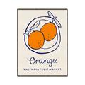 Picture of Food Art - Oranges Valencia Fruit Market _GroupedProduct_Rectangle_Portrait_Canvas_Framed_