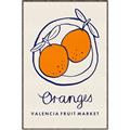 Picture of Food Art - Oranges Valencia Fruit Market _GroupedProduct_Rectangle_Portrait_Canvas_Framed_