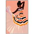 Picture of Dancer & Flourish Poster _GroupedProduct_Rectangle_Portrait_Canvas_Framed_
