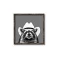 Picture of Wyatt The Cowboy Raccoon _GroupedProduct_Square_Canvas_Framed_