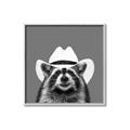 Picture of Wyatt The Cowboy Raccoon _GroupedProduct_Square_Canvas_Framed_