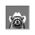 Picture of Wyatt The Cowboy Raccoon _GroupedProduct_Square_Canvas_Framed_