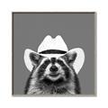 Picture of Wyatt The Cowboy Raccoon _GroupedProduct_Square_Canvas_Framed_