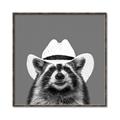 Picture of Wyatt The Cowboy Raccoon _GroupedProduct_Square_Canvas_Framed_
