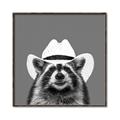 Picture of Wyatt The Cowboy Raccoon _GroupedProduct_Square_Canvas_Framed_