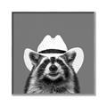 Picture of Wyatt The Cowboy Raccoon _GroupedProduct_Square_Canvas_Framed_