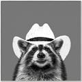 Picture of Wyatt The Cowboy Raccoon _GroupedProduct_Square_Canvas_Framed_