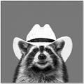 Picture of Wyatt The Cowboy Raccoon _GroupedProduct_Square_Canvas_Framed_