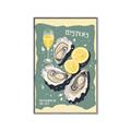Picture of Oysters Poster _GroupedProduct_Rectangle_Portrait_Canvas_Framed_