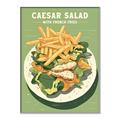 Picture of Caesar Salad Poster _GroupedProduct_Rectangle_Portrait_Canvas_Framed_
