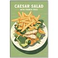 Picture of Caesar Salad Poster _GroupedProduct_Rectangle_Portrait_Canvas_Framed_