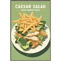 Picture of Caesar Salad Poster _GroupedProduct_Rectangle_Portrait_Canvas_Framed_