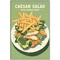 Picture of Caesar Salad Poster _GroupedProduct_Rectangle_Portrait_Canvas_Framed_