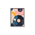 Picture of Retro Vinyl Records Poster _GroupedProduct_Rectangle_Portrait_Canvas_Framed_
