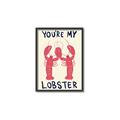 Picture of You are My Lobster Poster _GroupedProduct_Rectangle_Portrait_Canvas_Framed_