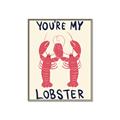 Picture of You are My Lobster Poster _GroupedProduct_Rectangle_Portrait_Canvas_Framed_