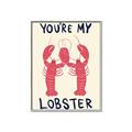Picture of You are My Lobster Poster _GroupedProduct_Rectangle_Portrait_Canvas_Framed_