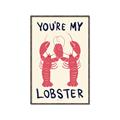 Picture of You are My Lobster Poster _GroupedProduct_Rectangle_Portrait_Canvas_Framed_