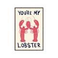 Picture of You are My Lobster Poster _GroupedProduct_Rectangle_Portrait_Canvas_Framed_