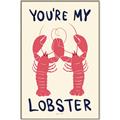 Picture of You are My Lobster Poster _GroupedProduct_Rectangle_Portrait_Canvas_Framed_