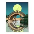 Picture of Japanese Bridge _GroupedProduct_Rectangle_Portrait_Canvas_Framed_