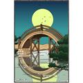 Picture of Japanese Bridge _GroupedProduct_Rectangle_Portrait_Canvas_Framed_