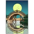 Picture of Japanese Bridge _GroupedProduct_Rectangle_Portrait_Canvas_Framed_