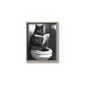 Picture of Plus Size Kitty on the Loo _GroupedProduct_Rectangle_Portrait_Canvas_Framed_