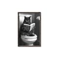 Picture of Plus Size Kitty on the Loo _GroupedProduct_Rectangle_Portrait_Canvas_Framed_