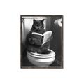 Picture of Plus Size Kitty on the Loo _GroupedProduct_Rectangle_Portrait_Canvas_Framed_