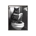 Picture of Plus Size Kitty on the Loo _GroupedProduct_Rectangle_Portrait_Canvas_Framed_