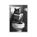 Picture of Plus Size Kitty on the Loo _GroupedProduct_Rectangle_Portrait_Canvas_Framed_