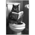 Picture of Plus Size Kitty on the Loo _GroupedProduct_Rectangle_Portrait_Canvas_Framed_