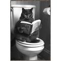 Picture of Plus Size Kitty on the Loo _GroupedProduct_Rectangle_Portrait_Canvas_Framed_