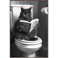 Picture of Plus Size Kitty on the Loo _GroupedProduct_Rectangle_Portrait_Canvas_Framed_