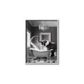 Picture of Joyful Elephant Bath Time _GroupedProduct_Rectangle_Portrait_Canvas_Framed_